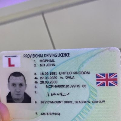 Provisional License Card